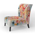 thumbnail image 3 of Designart « composition Rhythms I » Fauteuil d'Appoint Rembourré Abstrait Orange - Fauteuil Moderne pour Salon, 3 of 7