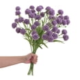 thumbnail image 2 of JeashCHAT Artificial Chrysanthemums Flowers Fake Mums Flowers Silk Mini Chrysanthemums with Long Stems for Home Decor Indoor Memorial Day Table Centerpiece, 2 of 6