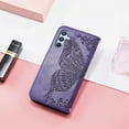 thumbnail image 2 of for Samsung Galaxy A54 5G Wallet Case for Women Girls, Shiny Butterfly Flower PU Leather Cover with Card Slot Holder Flip Phone Case for Samsung Galaxy A54 5G Rhinestone Deep Purple, 2 of 17