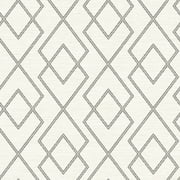 Chesapeake Blaze Cream Trellis Prepasted Coated Heavyweight Paper Wallpaper, 20.5-in by 33-ft, 56.4 sq. ft.