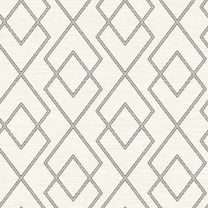 Chesapeake Blaze Cream Trellis Prepasted Coated Heavyweight Paper Wallpaper, 20.5-in by 33-ft, 56.4 sq. ft.