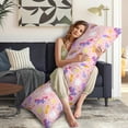 thumbnail image 5 of Long Body Pillow Cover - Soft & Breathable, Hidden Zipper, 20"x54", Magical Unicorn & Rainbow Print - Perfect Gift for Fantasy Lovers, Side Sleepers, Kids & Teens Room Decor, 5 of 7