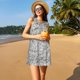 thumbnail image 3 of Balery Silver Glitter Vestidos de verano para mujer con estampado: vestido holgado sin mangas, vestido playero informal y cómodo para días calurosos., 3 of 7