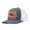 Gray ang white, variant on Papa Bear Leather Patch Embroidered Color Block Trucker Hat Unisex Adjustable Cotton Breathable Fashion Cap for Travel Daily Wear