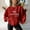 Red, variant on Tetras Oversized Hooded Cardigans for Women,Fashion Women's Casual Ladies Printing Loose Long Sleeve Round Neck Blouses Tops,Hoodless Sweatshirts