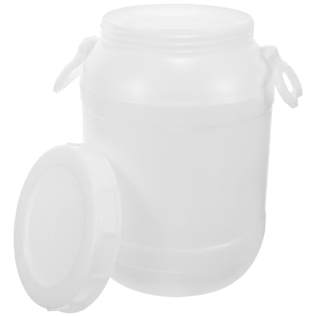 KONTONTY White Kitchen Bin with Odor Seal Lid Stackable Home Recycle Container for Food Waste