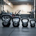 thumbnail image 5 of BalanceFrom Kettlebell Sets, 5, 10, 15, 20 lb Strength Training Home Gym Weights, Black, 5 of 6