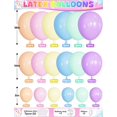 thumbnail image 4 of Kit de guirnaldas en forma de arco con forma de globo Haolongfa Pastel Rainbow, 4 of 8