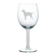 Wine Glass Goblet Lab Labrador Retriever (10 oz)