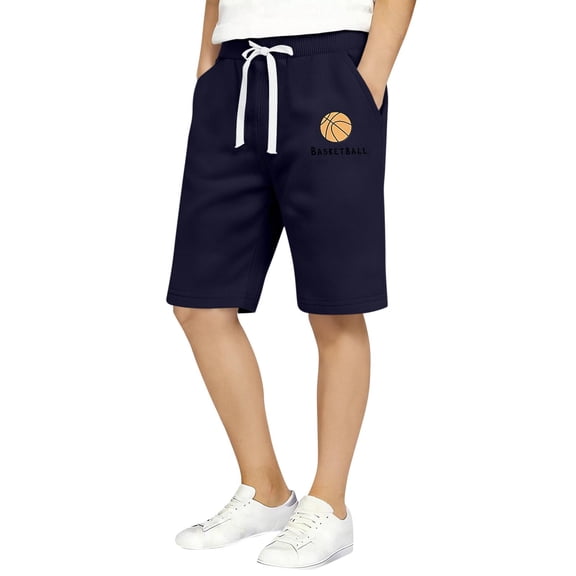 NAISIBABY Boys Active Shorts Size 12, Cotton Pull-On Elastic Waist with Pockets Kids Summer Casual Shorts (1-12T)