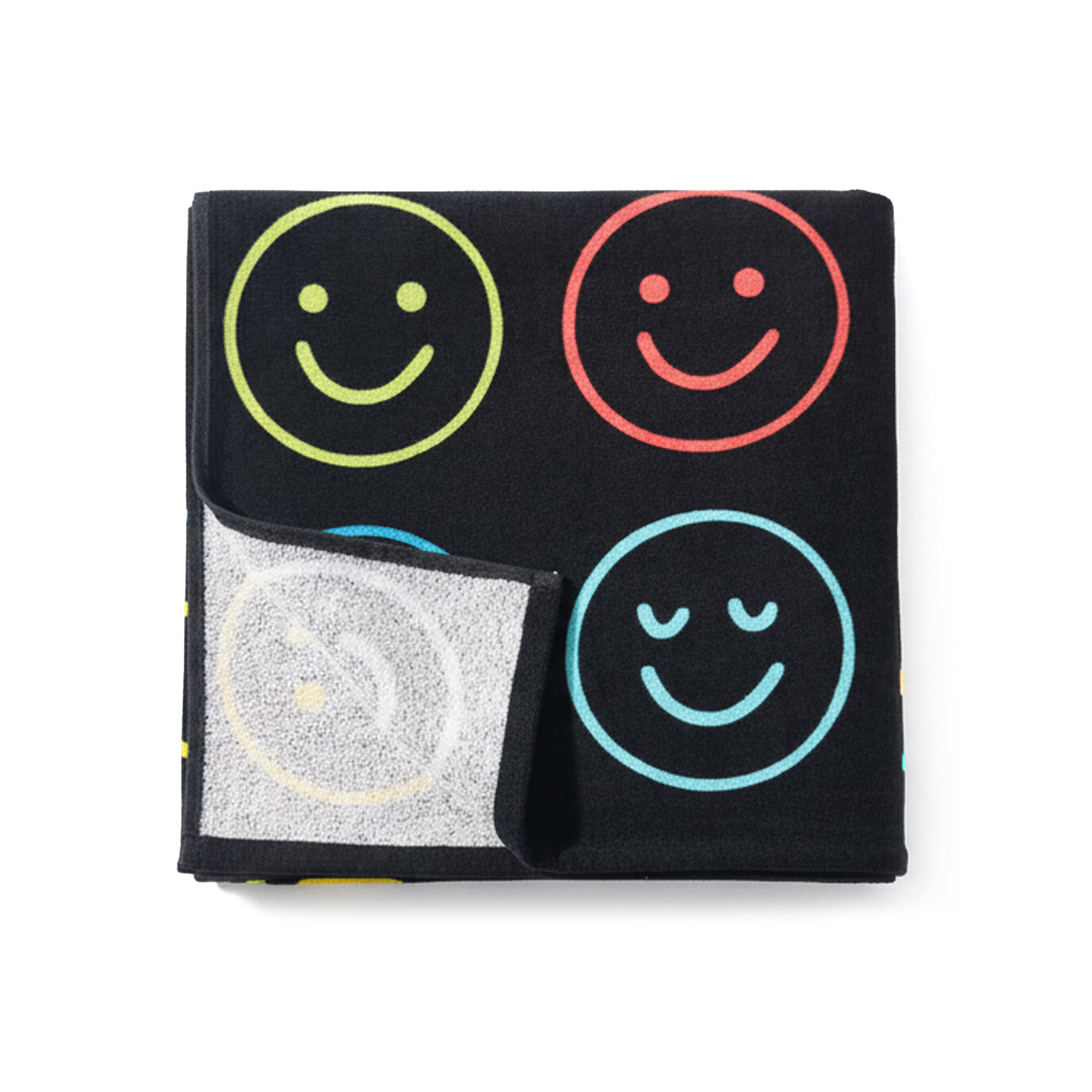 Mainstays Kids Cotton Blend Beach Towel, 30 x 60 Inches, Neon Smiles