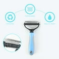 thumbnail image 4 of Mistaha Double-sided Pet Grooming Brush Pet Dematting Comb Undercoat Rake Shedding Brush for Pets Mats & Tangles Removing, 4 of 8