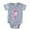 Heather Grey, variant on CafePress - Tat Skull Rose_Pk - Cute Infant Baby Football Bodysuit