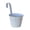 Blue, variant on Hanging Flower Pot (7.9x3.5x3.5 Inch), Vintage Iron Bucket Planter, Decorative Metal Balcony Pot for Gardeners & Homeowners