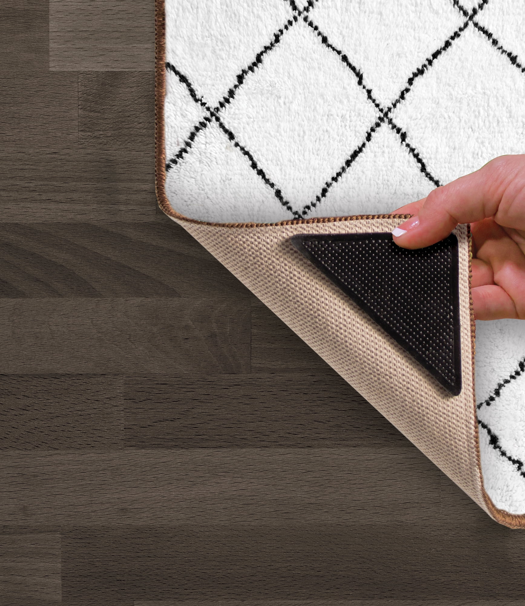 PiccoCasa Home Reusable Non Slip Skid Ruggies Rug Grippers Carpet
