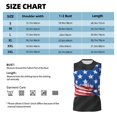 thumbnail image 6 of Pofeuu Shark With USA Flag Print Men's Muscle T-Shirt, Sleeveless, Muscle Tank, Classic Muscle Tee Top For Men Casual Sleeveless Muscle T-Shirt Trendy Clothes-Medium, 6 of 7