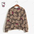 thumbnail image 3 of Sudadera estampada de HELLO KITTY para mujer, versión coreana, diseño de tendencia informal, camisa de manga larga, sudadera holgada vintage, 3 of 5
