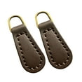 thumbnail image 3 of Yunhgft 2 Pieces Zipper Pulls Pullers Zip Pulls Zipper Heads for Bag Boot Purses Luggage Coffee Copper Hoop, 3 of 9