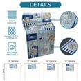 thumbnail image 6 of Summer Ocean Table Runner 70 Inches, Blue Coastal Fish Food Wine Crab Sailboat Bed Runner Dresser Scarves Tabletop for Indoor Outdoor Parties/Ceremony/Banquet, 13" x 70", 6 of 9