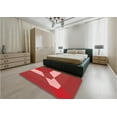 thumbnail image 4 of Ahgly Company Indoor Square Patterned Bean Red Area Rugs, 8' Square, 4 of 6