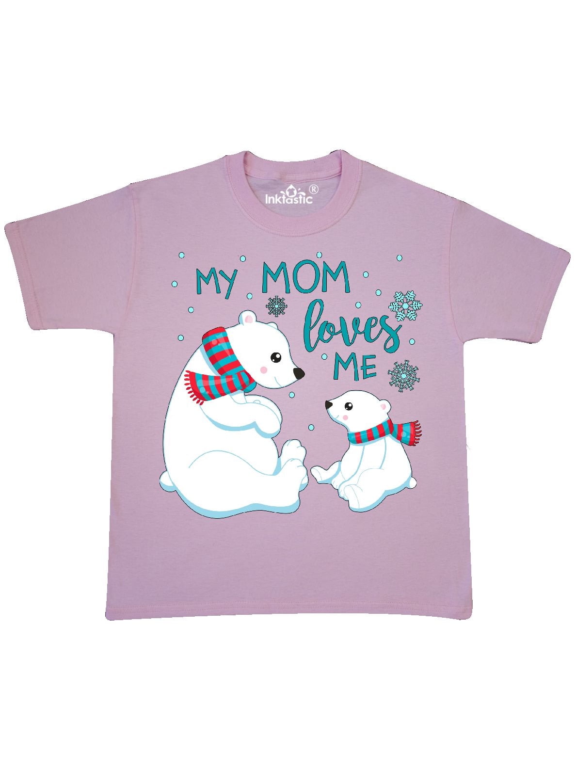 inktastic My Mother Loves Me Bear and Hearts Baby T-Shirt