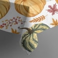 thumbnail image 5 of Fall Pumpkins Leaves Pattern Square Tablecloth,Waterproof Square Table Cover,Wipeable Spillproof Washable Table Cover for Home Kitchen Party Decor 52"x52"(132x132cm), 5 of 6