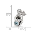 thumbnail image 2 of Sterling Silver Reflections March CZ Antiqued Bead, 2 of 2