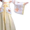 thumbnail image 6 of Piuwrlz Back to School Dresses Girls Uniform Preppy Dress Comfortable Lapel Collar A-Line Princess Skirts White Size 12-13 Years, 6 of 6