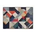 thumbnail image 5 of Yayeee Area Rugs for Living Room 5.2'x4' Indoor Non Slip Washable Bedroom Carpet, Geometric Pattern, 5 of 5