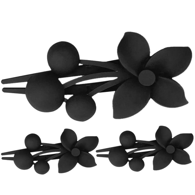 3 uds. Pinzas para el pelo para mujer, pinzas para el pelo francesas, pinzas para el pelo con flores, accesorios para el cabello de boda