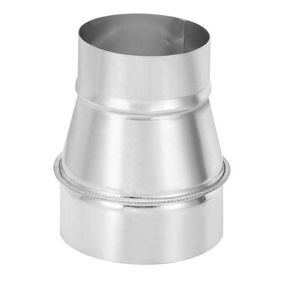 Uxcell 3" to 4" Galvanized Steel Round Duct Reducer Adapter Connector, Silver Tone