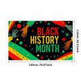 thumbnail image 2 of Vibrant Colorful Black History Month Banner with Hand and Star Elements Backdrop Decorations for Community Events Cultural Celebrations Educational Gatherings Party Decor and Photography Props, 2 of 7