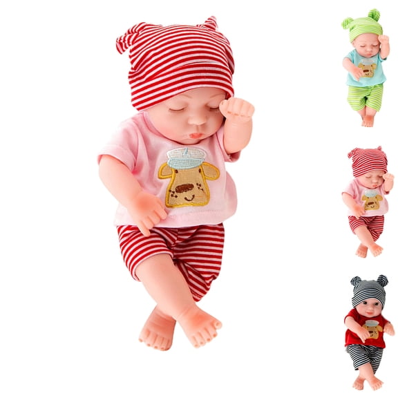 Baby Doll, 11.8 inch Reborn Baby Dolls, Baby Toys for Toy 1-3 3-6 Year Old, Realistic Baby Doll, Soft Touch Silicone Baby Dolls, for Baby Doll Gifts for 1 Year Old, Christmas Gifts (A)
