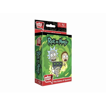 Who Says? Card Game Rick and Morty Edition