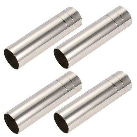 Unique Bargains 4pcs 25mmx90mm Silver Tone Metal Candle Cover - Chandelier Candlestick Sleeves Unique Bargains 4pcs 25mmx90mm Silver Tone Metal Candle Cover - Chandelier Candlestick Sleeves