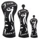 thumbnail image 2 of Funda para palos de golf kusrkot Equipo de golfista PU Cuero Negro, 2 of 7