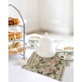 thumbnail image 4 of Beige Spring Floral Kitchen Dish Towels for Drying Dishes Set of 3, Elegant Pastoral Flowers Birds Watercolor Waffle Weave Microfiber Hand Tea Bathroom Towels Quick Dry & Absorbent Towel 12x12, 4 of 7