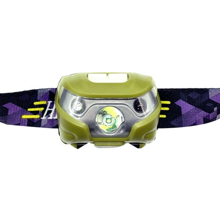 

Smart Sensor head light lamp USB Rechargeable Night Fishing head light lamp 3W Infrared Sensor Mosquito green