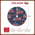 thumbnail image 4 of Kll Fire Truck 1 Christmas Tree Skirt 48",Party Decorations Farmhouse For Christmas Decorations Holiday Party, 4 of 8