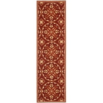 SAFAVIEH Four Seasons Saranna Geometric Runner Rug, Red/Orange, 2'3" x 8'