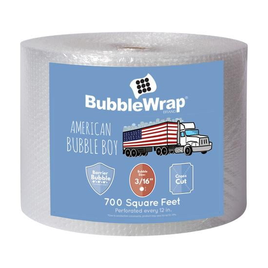 Cell Packaging 700ft x 12 Small Bubble Cushioning Wrap 3/16 Perforated Every 12 Cell70012316 4 Rolls X 175 each Total 700 feet