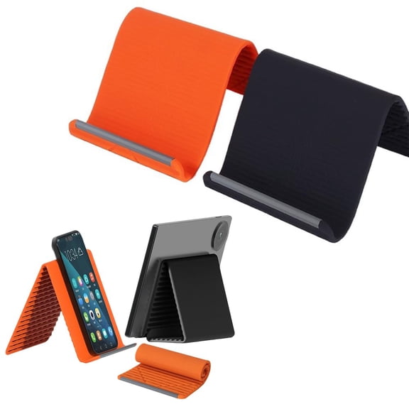 Portable Foldable Silicone Phone Holder, 2026 New Bendable Freely into Any Shape, Multi-Angle Adjustable Stand for Mobile Phone,Tablets & Small Devices