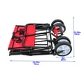 thumbnail image 6 of Collapsible Folding Wagon, Folding Wagon Garden Shopping Beach Cart, Utility Grocery Wagon for Camping Shopping Sports, C, 6 of 9