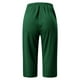 thumbnail image 4 of Pantalones deportivos de mujer de color liso y cintura media - Cintura elástica, diseño informal y estilizado - Pantalones para el día a día, el entrenamiento y las vacaciones, 4 of 4