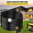 thumbnail image 2 of VEVOR 50Ft 50 Amp Generator Extension Cord STW 6/3 + 8/1 Generator Cord 125V 250V Generator Power Cord N14-50P & SS2-50R & CS6364 Twist Lock Connectors, 2 of 7