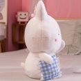 thumbnail image 3 of Sleepy Rabbit Doll Cute Soft Pink Healing Plush Toy Rag Doll Companion Gift, 3 of 5