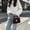Coffee, variant on Handwoven Crochet Tote Bag, Summer Bags 2026 Trendy, Yarn Knit Tote Purse Crossbody Bags Flap Shoulder Bag for Mom Gift(Brick Red)