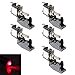 thumbnail image 3 of ESUPPORT Car Carbon Fiber Cover Red LED Light Rokcer Toggle Switch SPST ON OFF Pack of 5, 3 of 4