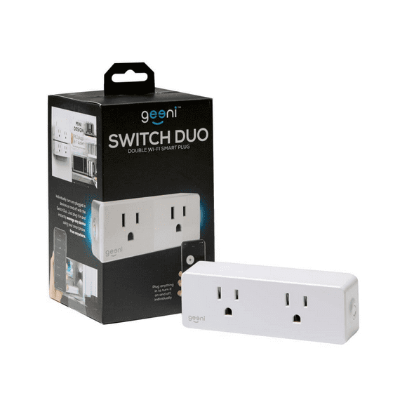 2 Plug Switch Duo Wi-Fi Smart Plug Adapter
