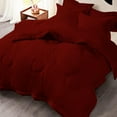 thumbnail image 2 of Luxury 500 TC Egyptian Cotton Comforter | Round Circle Design | 300 GSM | Soft, Breathable | 1 Piece- Cal-King Size ( 98" x 104" ) Inches, 1pc Comforter Only, (Burgundy), 2 of 4